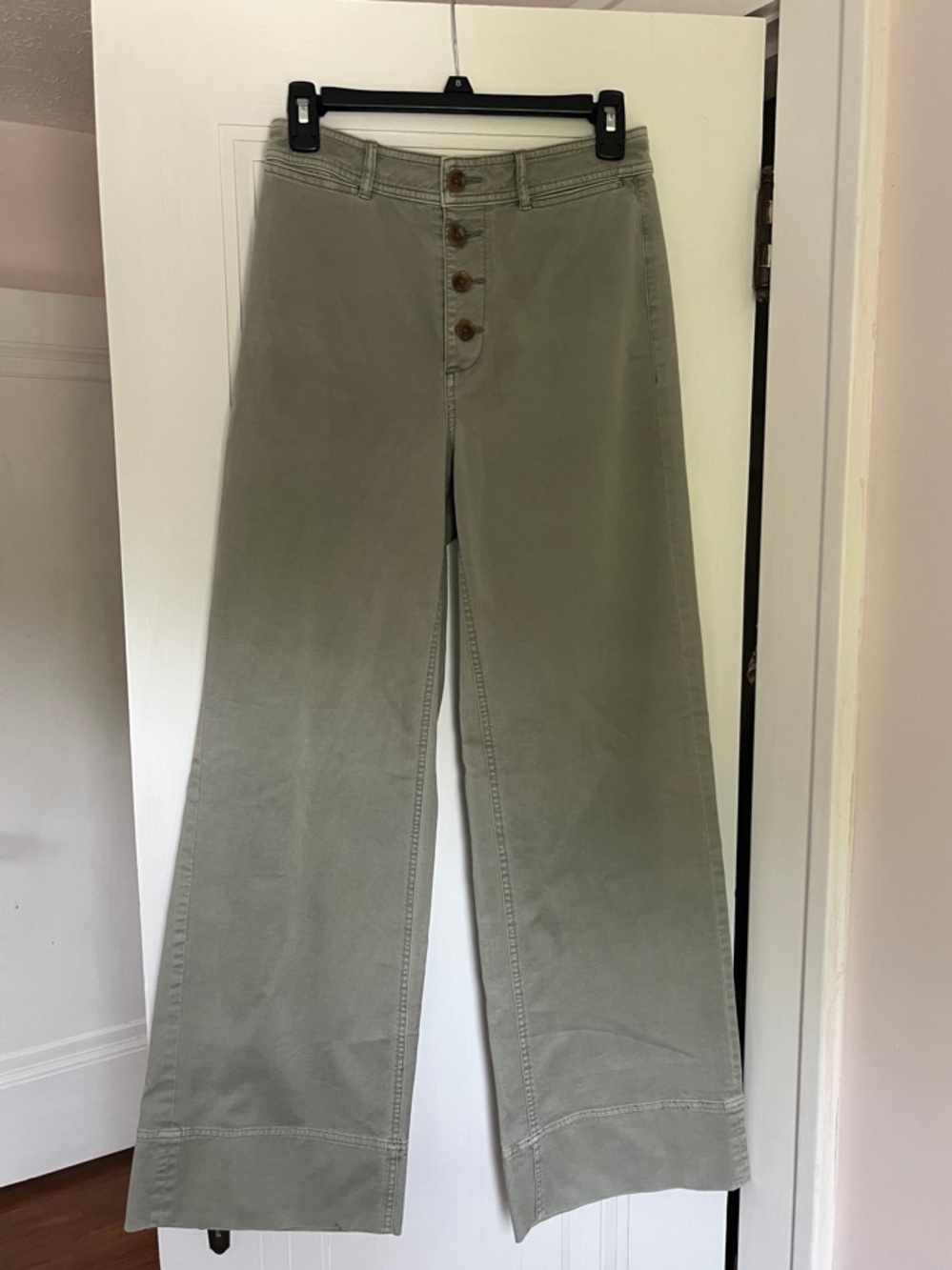 Wide Leg Women's pant in Olive Green